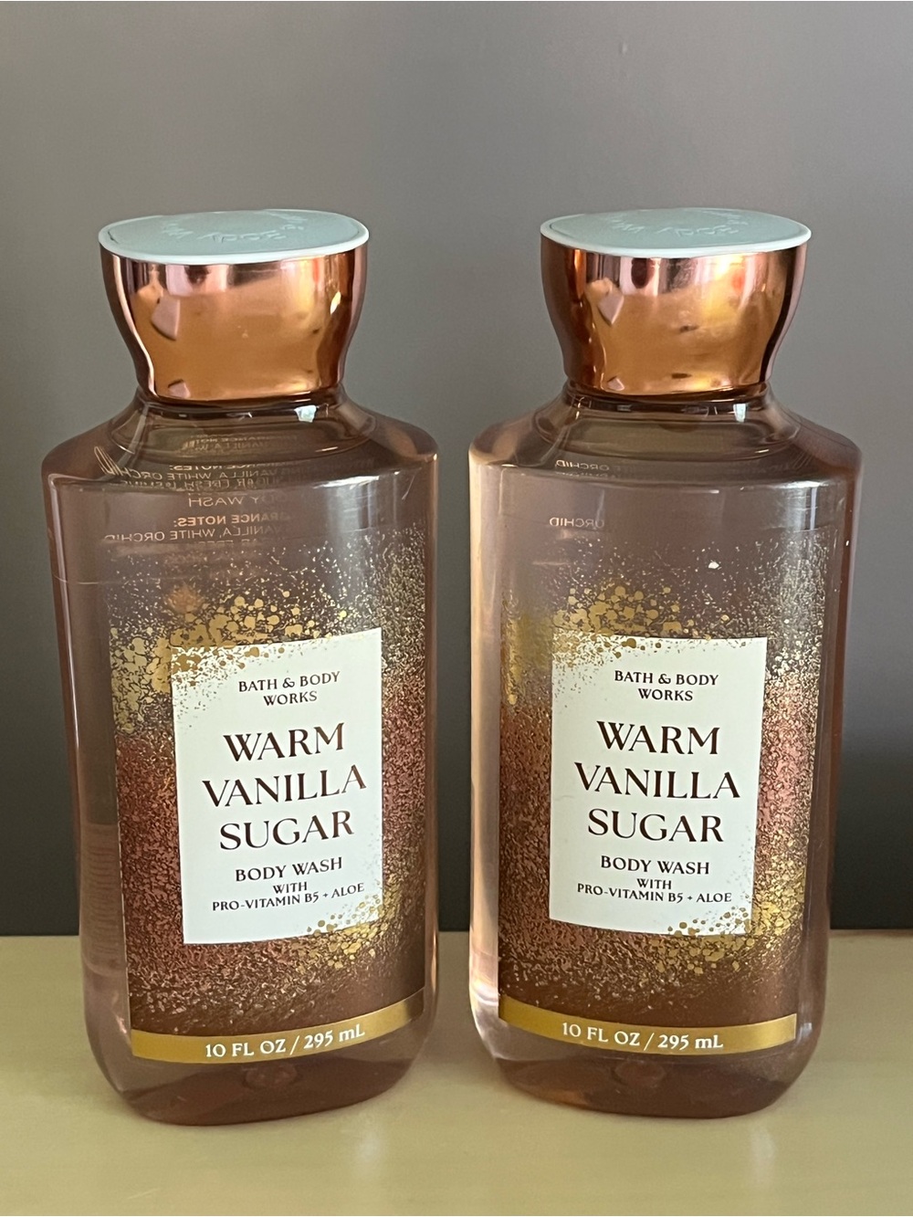 Two New Bath & Body Works Warm Vanilla Sugar Body Washes